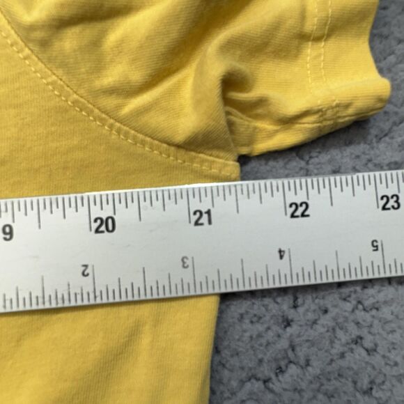 American Giant Shirt Mens Large Yellow V-Neck Supima Cotton Made in USA Tee - Picture 7 of 11